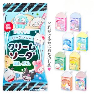 サンリオキャラクターズ  シークレットクリームソーダ消しゴム 品番：E22311